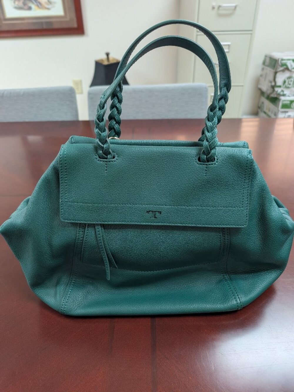 Tory Burch Halfmoon Satchel Purse